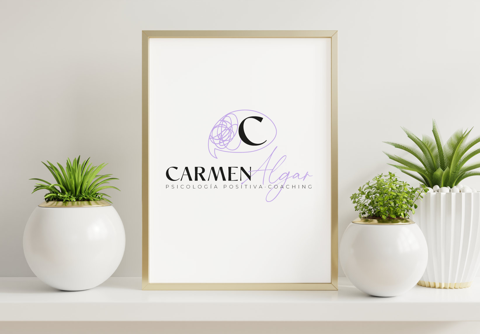 Portfolio diseño logotipo Carmen Algar